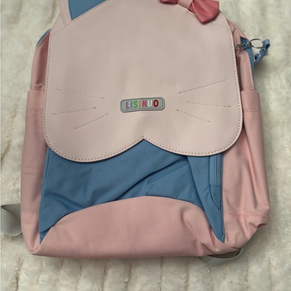 Kitty Backpack with Bow by Lisinuo New With Tags
Pink and Blue